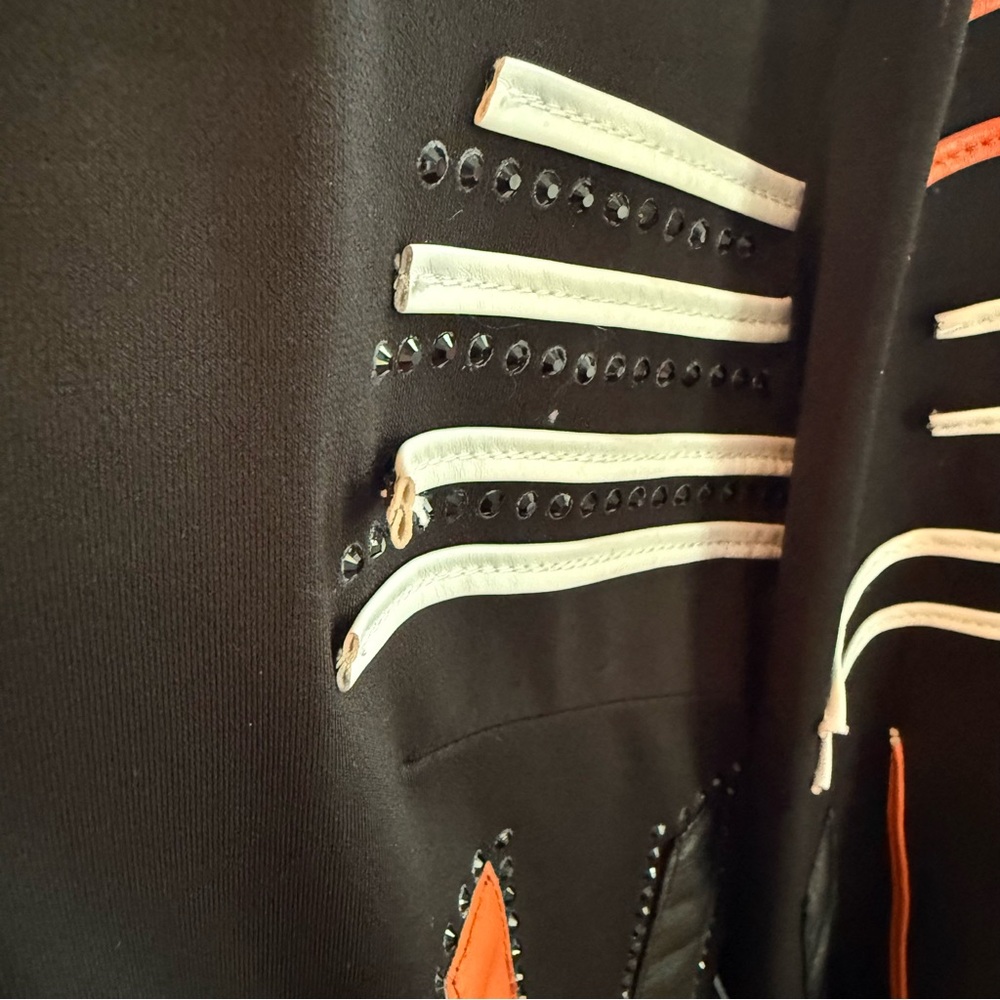 Berek Black and Orange Geometric  Jacket - Picture 7 of 8